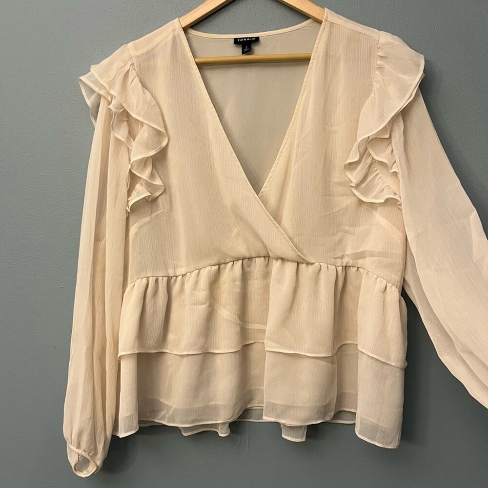 Torrid Ruffled Blouse